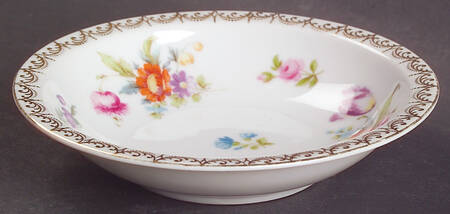Meissen (White) Rim Fruit/Dessert (Sauce) Bowl