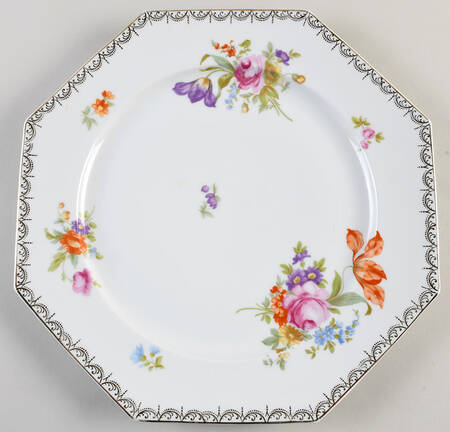 Meissen (White) Octagonal Chop Plate