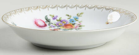 Meissen (White) Coupe Soup Bowl