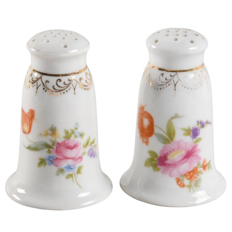 Meissen (White) Salt & Pepper Set