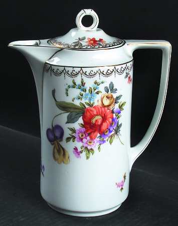 Meissen (White) Chocolate Pot & Lid