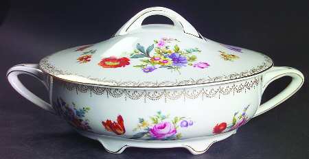 Meissen (White) Round Covered Vegetable