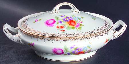 Meissen (White) Round Covered Vegetable