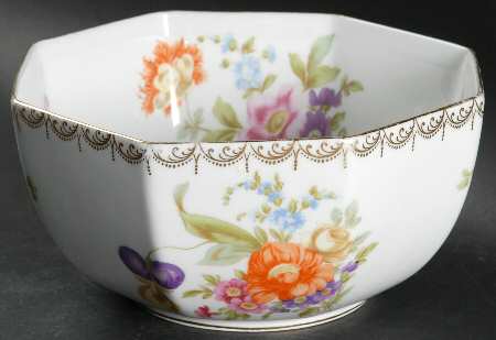 Meissen (White) 7" Octagonal Vegetable Bowl