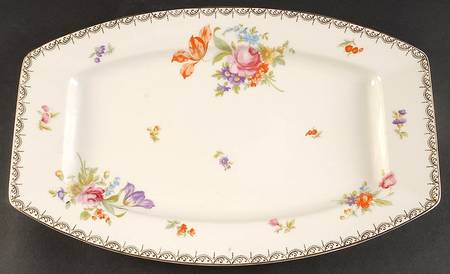 Meissen (White) 17" Oval Serving Platter