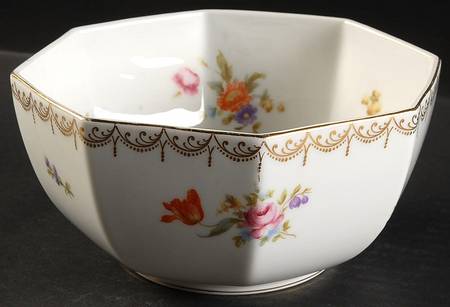 Meissen (White) 6" Octagonal Vegetable Bowl