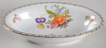 Meissen (White) 10" Oval Vegetable Bowl