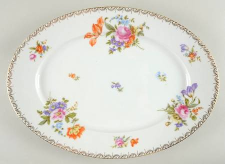 Meissen (White) 16" Oval Serving Platter