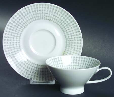 Minuet (Classic Modern Shape) Footed Cup & Saucer Set