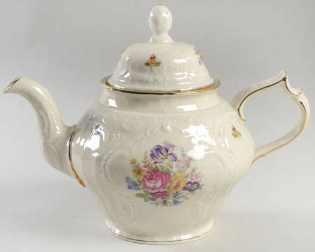 Minuet Cream (Sans Souci) Teapot & Lid