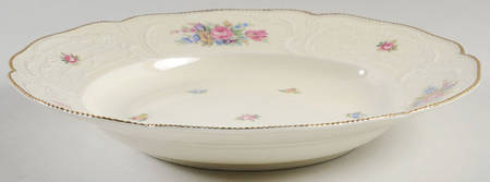 Minuet Cream (Sans Souci) Large Rim Soup Bowl