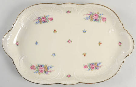 Minuet Cream (Sans Souci) 15" Oval Serving Platter