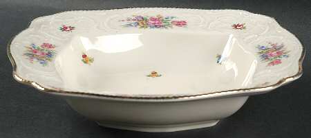 Minuet Cream (Sans Souci) 9" Square Vegetable Bowl