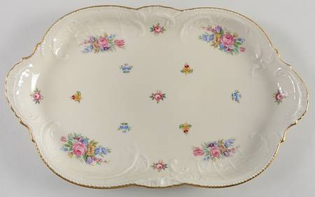 Minuet Cream (Sans Souci) 11" Oval Serving Platter