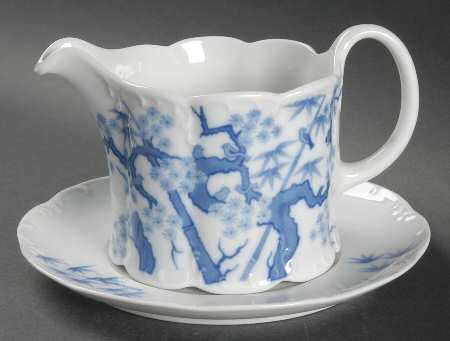 Ming Gravy Boat & Underplate