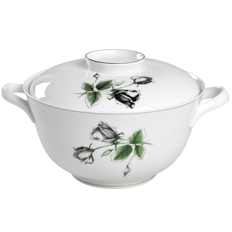 Midnight Rose Tureen &  Lid