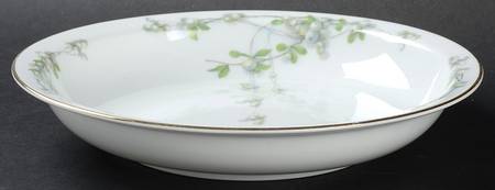 Mistletoe (Gold Trim) Rim Soup Bowl