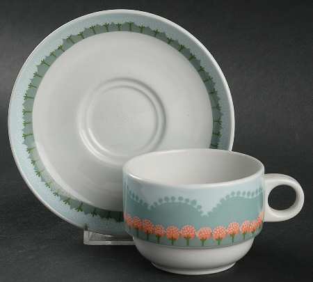 Moj Dom Flat Cup & Saucer Set