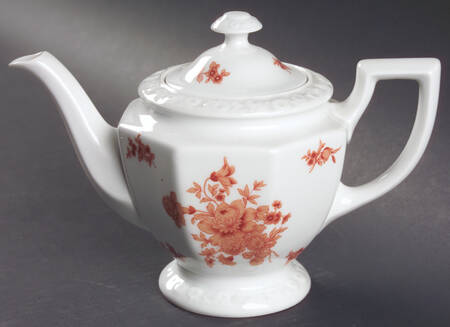 Monticello Orange Small Teapot & Lid
