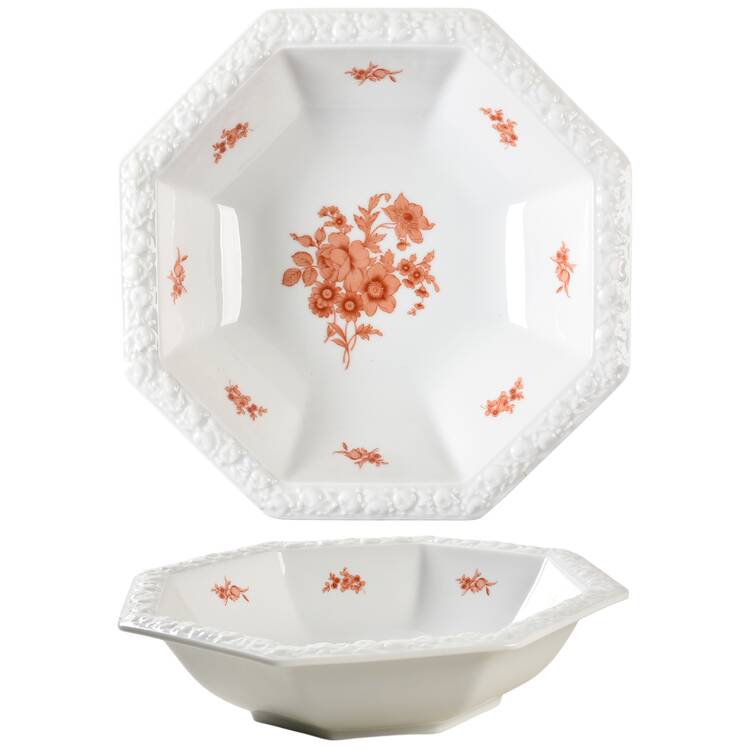 Monticello Orange 10" Round Vegetable Bowl