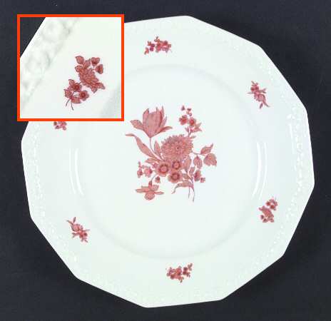 Monticello Orange Large Dinner Plate