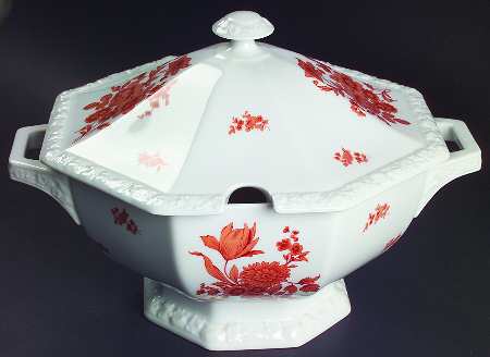 Monticello Orange Tureen &  Lid