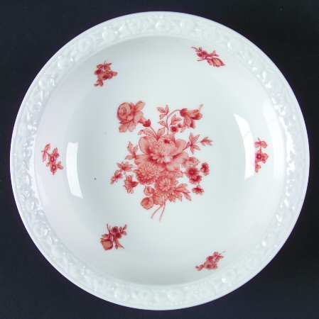 Monticello Orange Rim Cereal Bowl