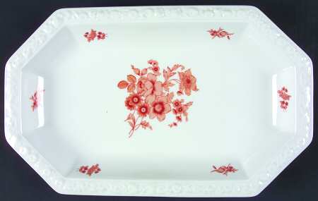 Monticello Orange 13" Oval Serving Platter