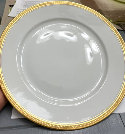Monacco White Luncheon Plate