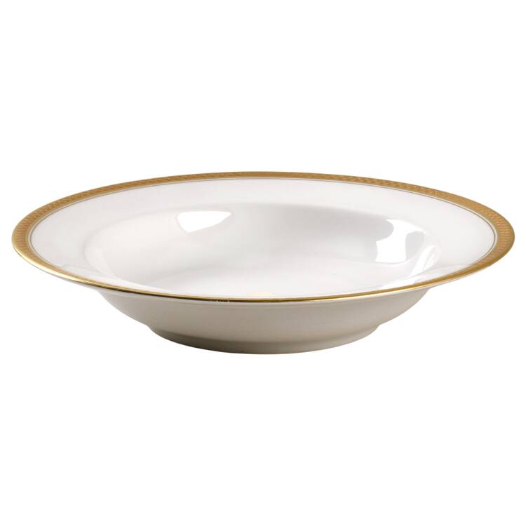 Monacco White Rim Soup Bowl