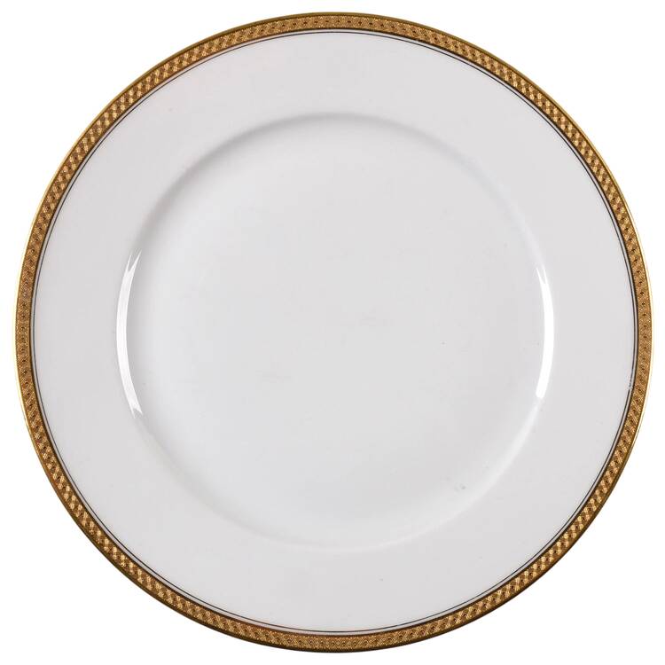 Monacco White Luncheon Plate