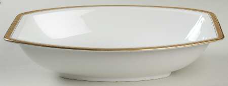 Monacco White 10" Oval Vegetable Bowl