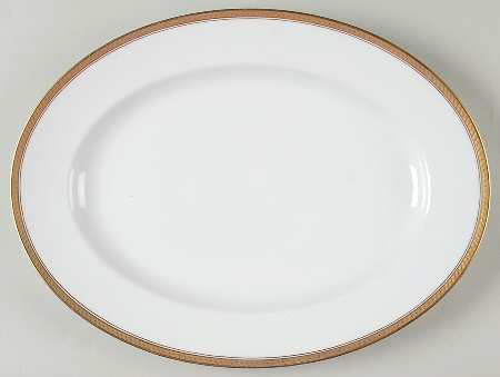Monacco White 14" Oval Serving Platter