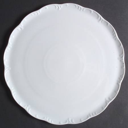 Monbijou (All White) Round Torte Plate
