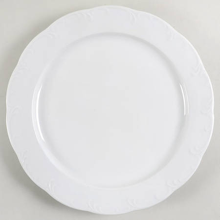 Monbijou (All White) 11" Chop Plate (Round Platter)
