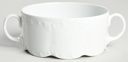 Monbijou (All White) Flat Cream Soup Bowl