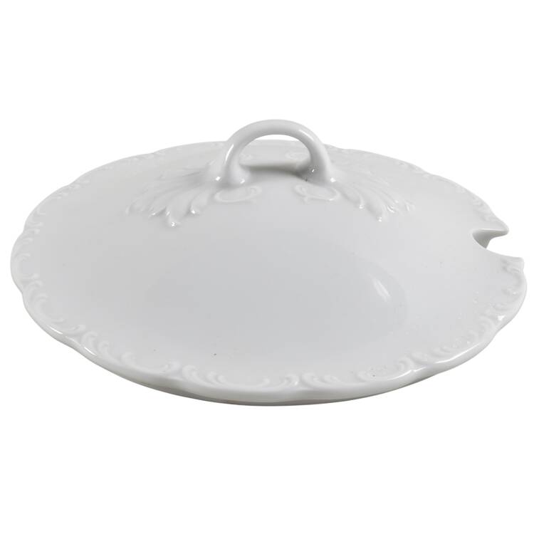 Monbijou (All White) Lid for Round Vegetable