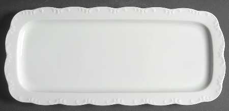 Monbijou (All White) Large Sandwich Tray
