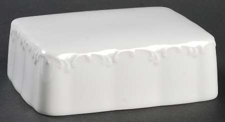Monbijou (All White) Lid for Square Butter