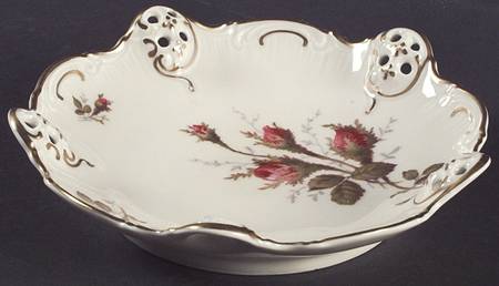 Moss Rose (Pompadour, Ivory Body, Off Center) Pierced Bon Bon