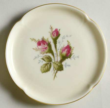 Moss Rose (Pompadour, Ivory Body, Off Center) Coaster