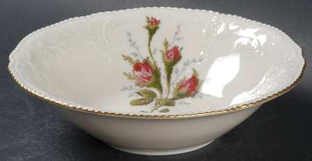 Moss Rose (Sans Souci, Ivory) Coupe Cereal Bowl