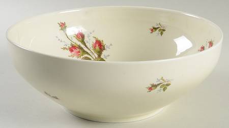 Moss Rose (Sans Souci, Ivory) 10" Large Salad Serving Bowl