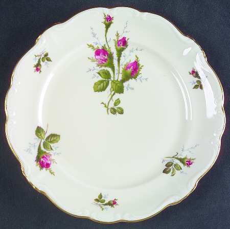 Moss Rose (Pompadour, White Body, Off Center) Salad Plate by Rosenthal - Continental
