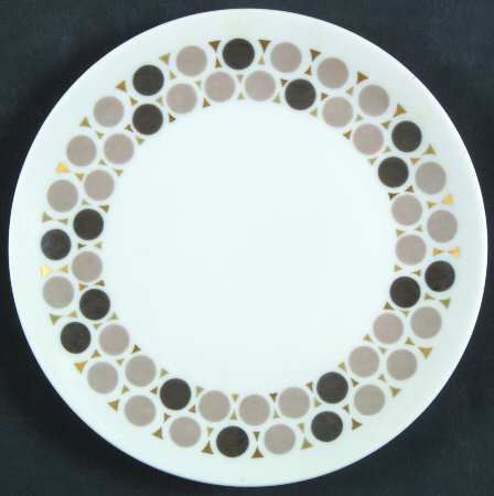 Mosaic (Black & Grey) Bread & Butter Plate
