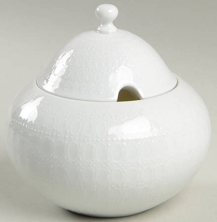 Romance (All White) Mustard Jar & Lid