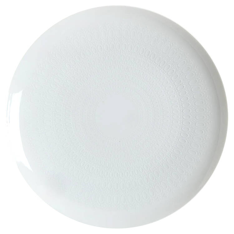 Romance (All White) Large Dinner Plate