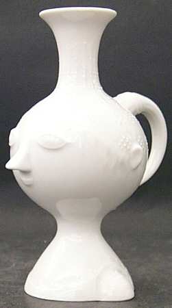 Romance (All White) Handled Candleholder