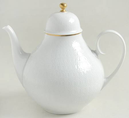 Motif Gold Band Teapot & Lid