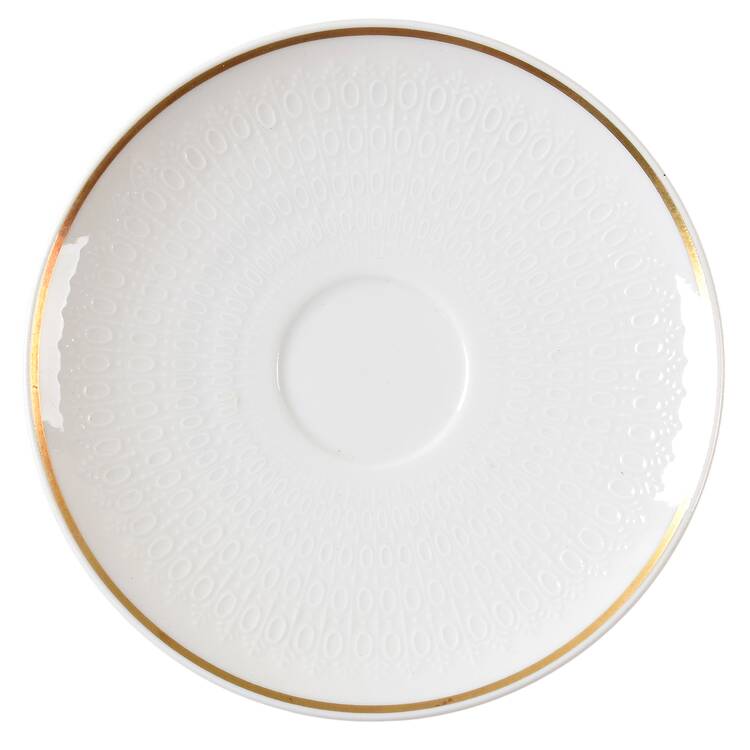 Motif Gold Band Saucer for Demitasse Cup
